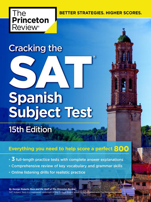 Title details for Cracking the SAT Spanish Subject Test, 1 by Princeton Review - Available
